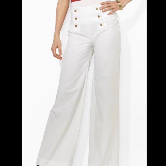Ralph Lauren Pants - Ralph Lauren White Sailor Pants